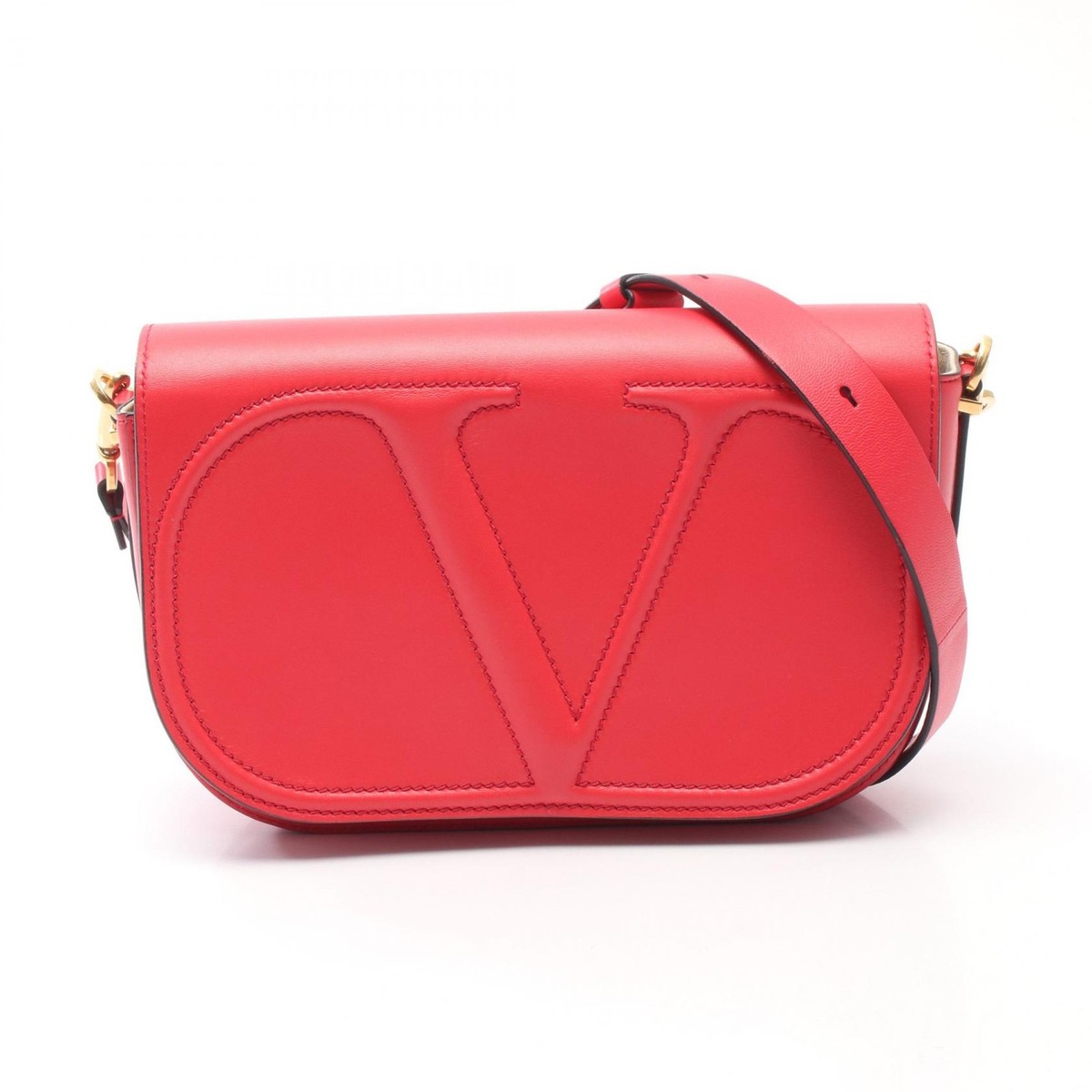 Valentino Garavani Walk Vlogo Shoulder Crosssbody Bag leather Red