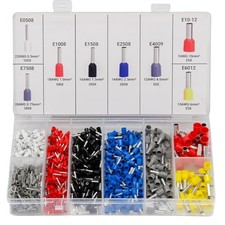 800pcs Assortment Ferrule Wire Copper Crimp Connector Wire Terminals Kit Wire