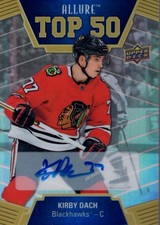 2019-20 Upper Deck Allure Top 50 Autographs Blue #T502 Kirby Dach B Auto - HKY