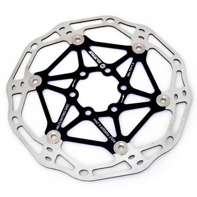 Clarks Cycle Systems CFR-02 Lightweight Floating 6-Bolt Disc Brake Rotor, Black,
