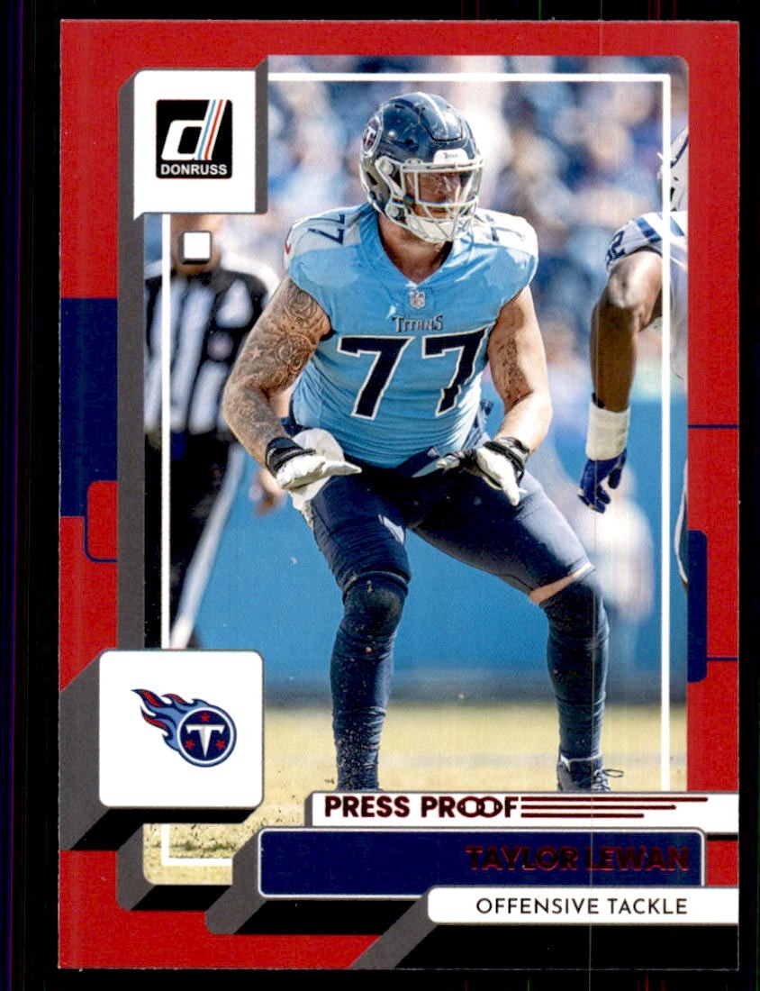 2022 Donruss #69 Taylor Lewan Red Press Proof