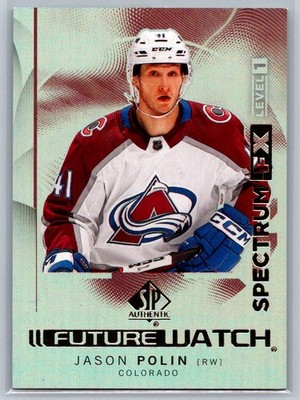 2024-25 SP Authentic #S-54 Jason Polin Spectrum FX Colorado Avalanche
