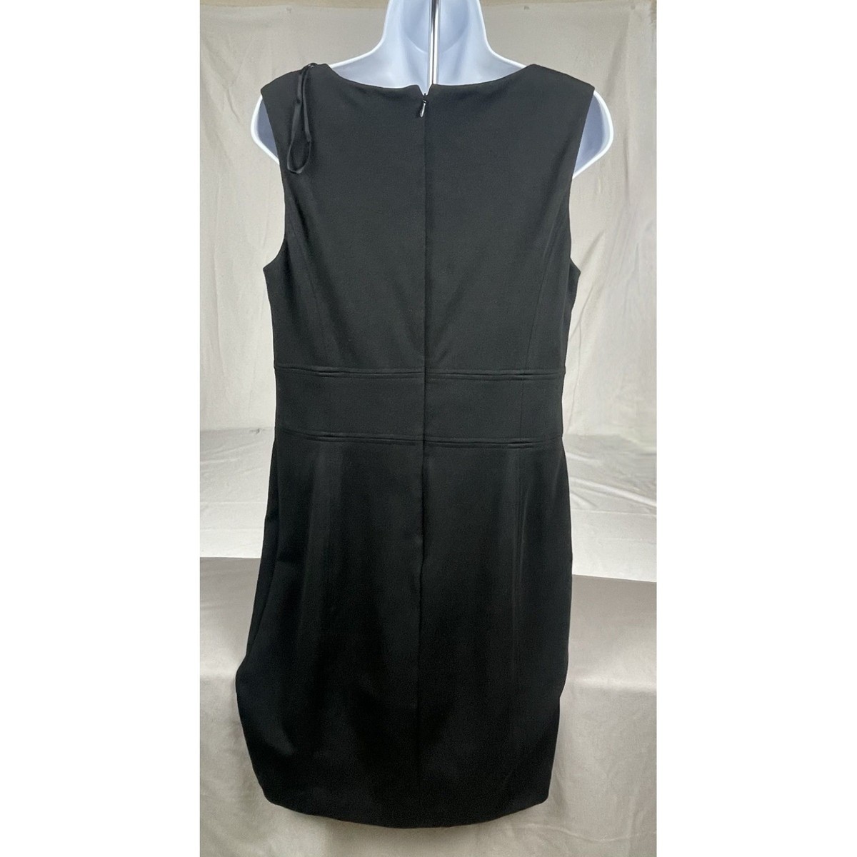 Talbots Black Cocktail Sheath Dress Womens 12 Sleeveless Classic Timeless  Office | eBay