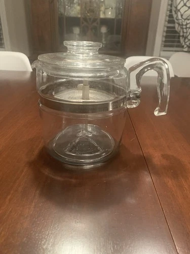 VINTAGE PYREX  6 CUP PERCULATOR COFFEE POT