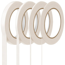 4 Rolls Pinstripe Tape, Masking Tape in 1/16, 1/8, 1/4 and 1/2 Inch Wide, for Pa