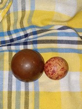 Vintage Rare Clay Marble Toys Lot of 2 Shooter Peewee Bennington 
