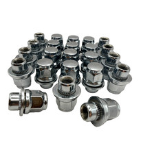 24pcs Silver 12mm x 1.5 for TOYOTA Prado Pruis Hiace Kluger Wheel Nuts M12 x 1.5