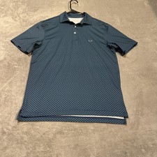 Vineyard Vines Polo Shirt Mens Small Blue On The Go Sankaty Golf Stretch Print