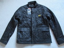 Barbour International Boys Ariel Polarquilt Black Jacket Size XL - NEW 12-13 Yrs