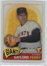 2005 Topps Pristine Legends Gold Die-Cut Refractor 49/65 Gaylord Perry HOF 0ae