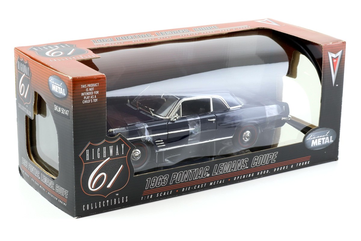 1:18 Highway61 Pontiac Lemans Coupe 1963 Dark Blue 50147 | eBay
