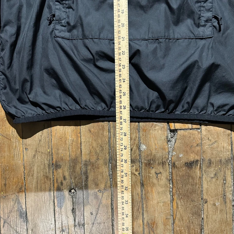 Chaqueta de Lluvia The North Face Para Hombre Grande Negra Bolsillo Frontal Con Capucha Cuarto Cremallera Foto 4 de 4