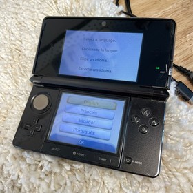 Nintendo 3DS Cosmo Black Handheld Console System CTR-001 Tested
