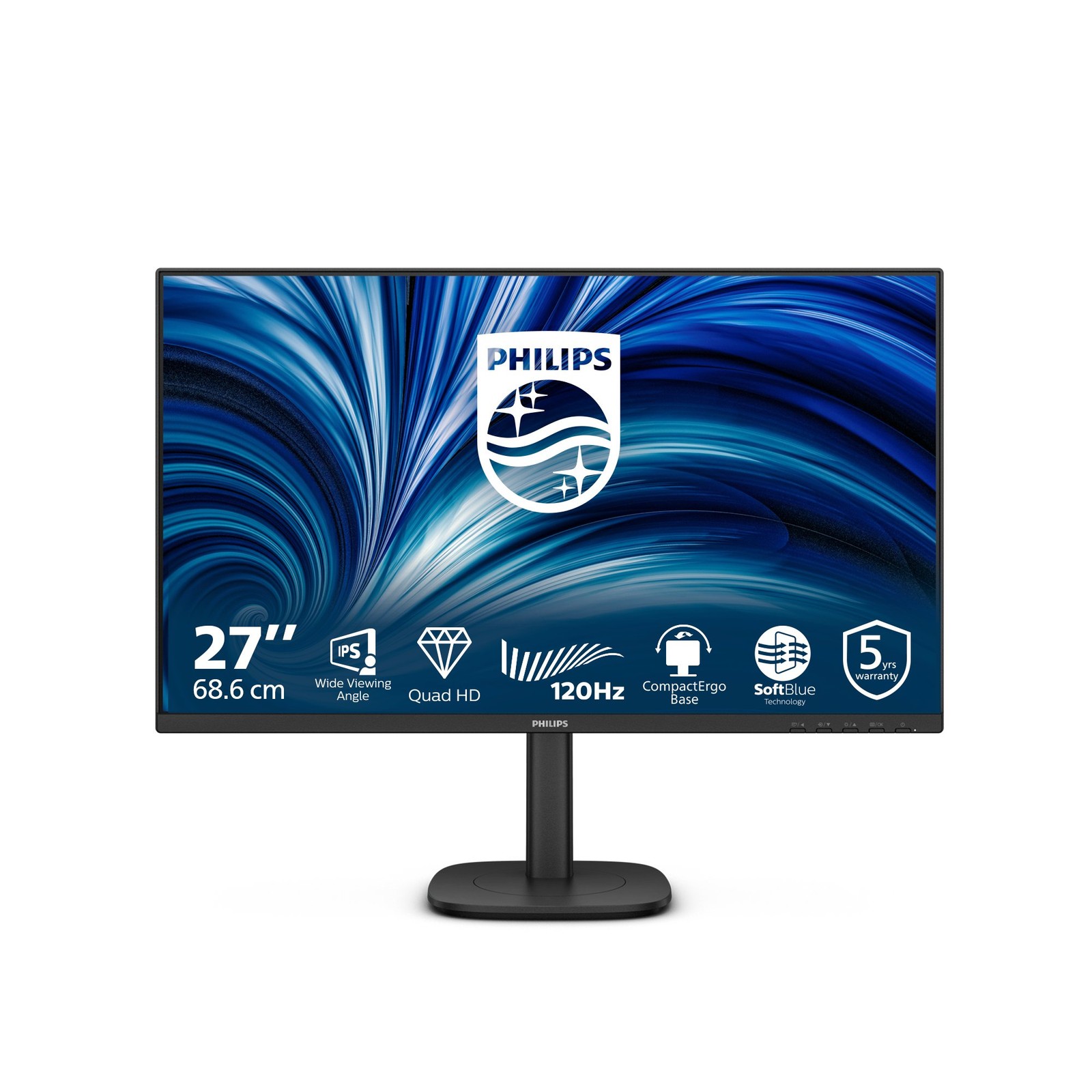 Philips 27B2N3500J/00 computer monitor 68.6 cm (27"") 2560 x 1440 pixels 2K LCD B