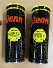  2 Vintage Sealed Can Penn X-76YHD Extra Heavy Duty Optic Yellow Tennis Balls