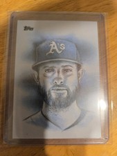 2024 Topps Series 1 Paul Blackburn 1/1 Original Sketch - Artist Todd Aaron Smith
