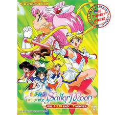 Sailor Moon Vol 1-239  7 Movies Complete Collection DVD Anime  English Dub 
