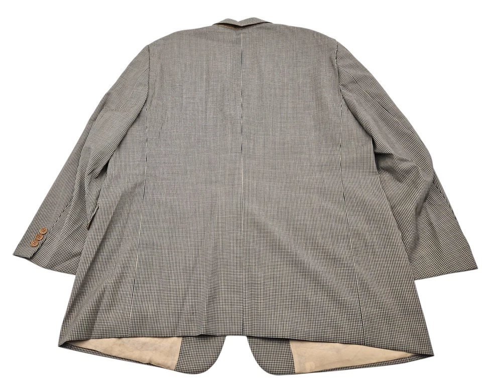 San Remo Para Hombres 48L - Beige Cuadros 100% Lana Virgen Blazer Traje Chaqueta Abrigo Deportivo Foto 2 de 4