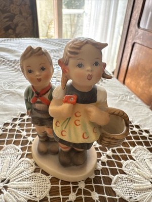 M.I. Hummel Figur 49 3/0 Brüderlein & Schwesterlein 11 cm 1964 bis 1972 Stempel