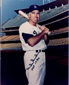 DUKE SNIDER  8 x 10 Color Photo,  Auto Ticket COA