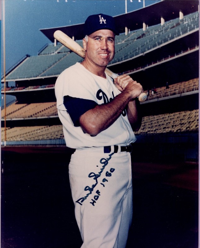 DUKE SNIDER  8 x 10 Color Photo,  Auto Ticket COA