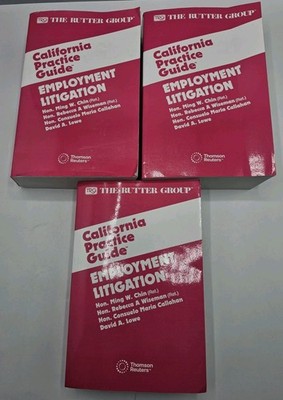 California Practice Guide Rutter Employment Litigation 2026 PB