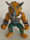 Vintage Teenage Mutant Ninja Turtles Triceraton TMNT Action Figure No Tail 1990