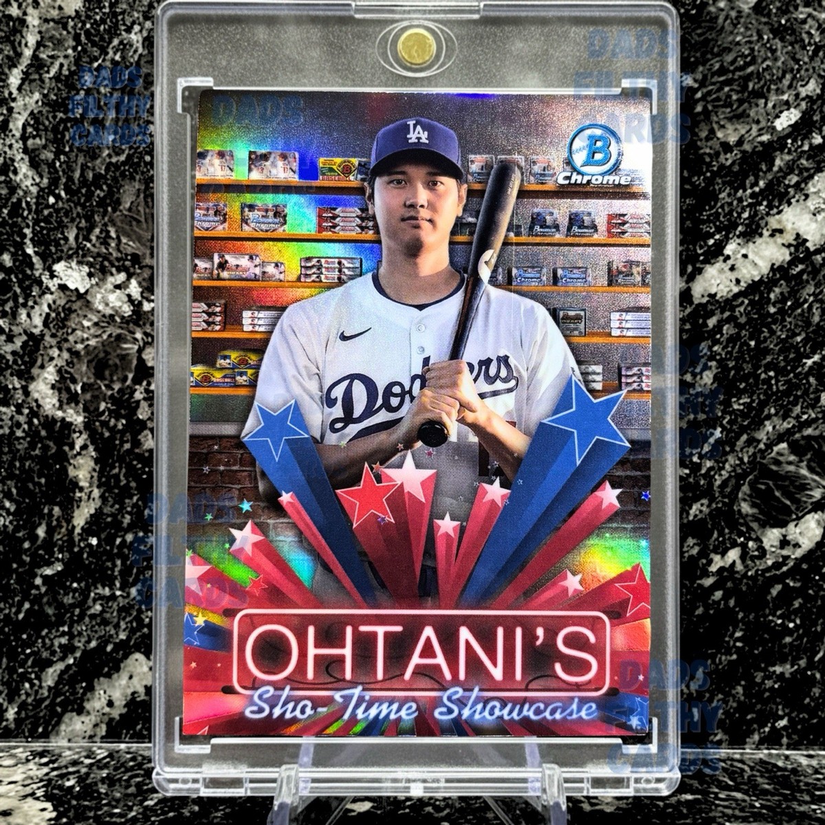 Shohei Ohtani RARE CHROME REFRACTOR INVESTMENT CARD TOPPS DODGERS 