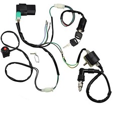 Wire Harness Wiring Loom CDI 50cc-160cc Wiring Harness Kit with 2-Coil Stator