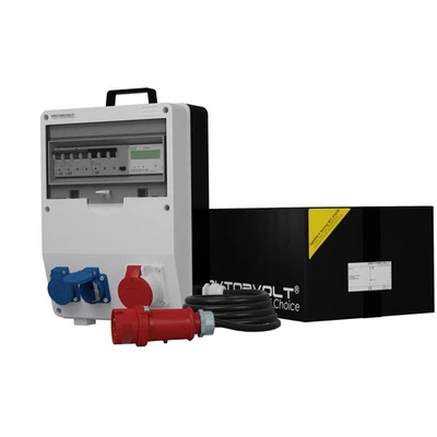 Stromverteiler TD-S/FI 16A 2x230V SKH Kabel 5x4mm2 Zähler MID Doktorvolt 9832 - Bild 1 von 3