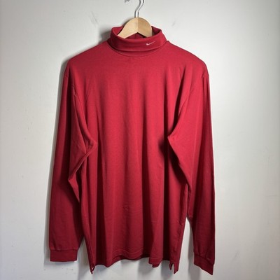 Nike Golf Herren Rot Rollkragen Rollkragen Golf Top Größe L 
