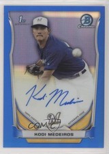 2014 Bowman Draft Chrome Pick Blue Refractor /150 Kodi Medeiros #BCA-KM Auto xi6