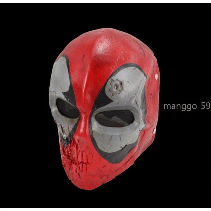 Marvel Anime Deadpool Cosplay Resin Mask Visor Halloween Party Prop Gift Toy New - Image 3 of 4