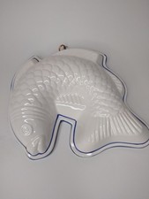 Vintage Bassano Ceramic Koi Fish Hanging Wall Decoration Knobler Japan