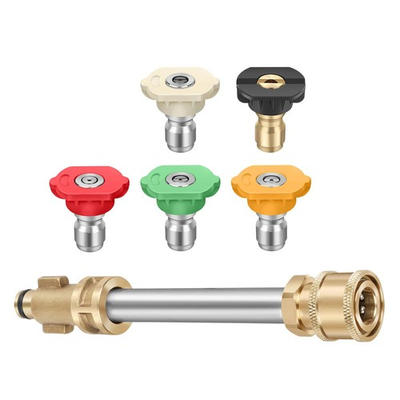 #ad #ad For Ryobi Husky Pressure Washer Quick Connect Adapter With 5 Color Coded Tips AU $23.94