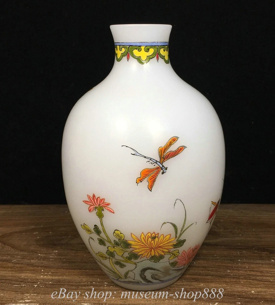 中国蝴蝶花瓶古董花瓶| eBay