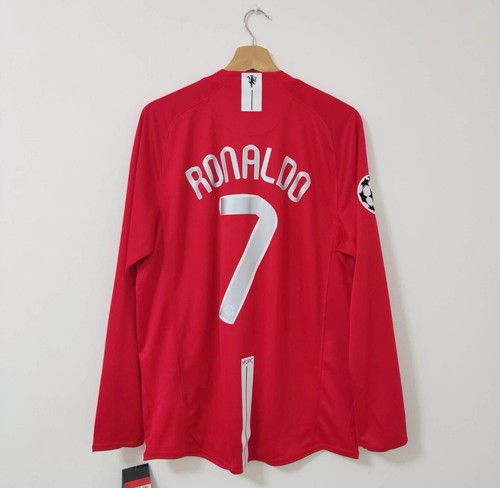 Ronaldo Manchester United 2007/08 jersey #7 UEFA Champions League FINAL MOSCOW - Picture 1 of 5