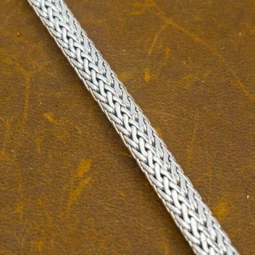 "GEWEBTES GEFLOCHTENES STAMMESSCHLANGENKUNST 925 STERLINGSILBER HERRENARMBAND 8,6"" 9" - Bild 3 von 11