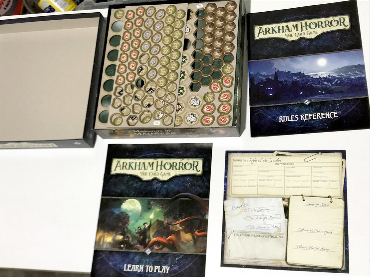 Arkham Horror The Card Game - Core Set LCG 100% Complete - Opened Not Played  | eBay