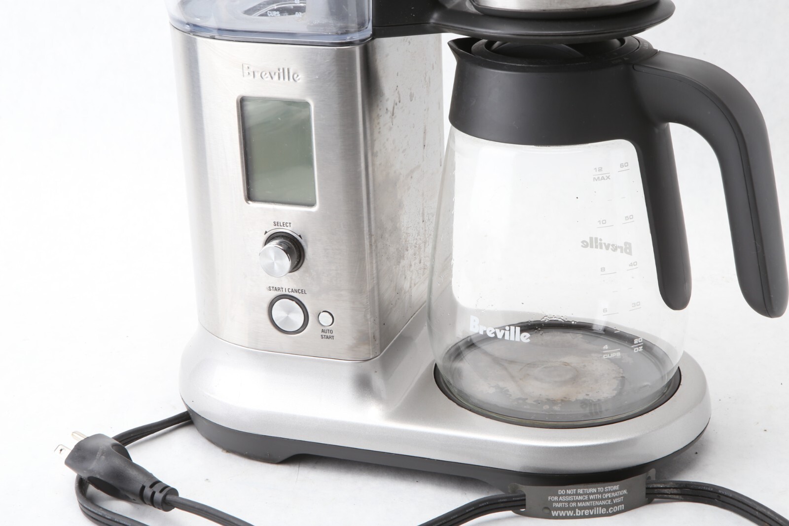 Breville Precision Brewer BDC450 BSS Drip 12Cup Coffee Maker Glass