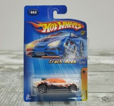 2005 Hot Wheels Track Aces 3/10 Flashfire White Orange #063
