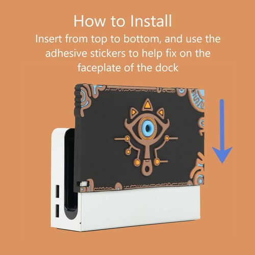 Hülle für Switch OLED Ladestation Silikon Abdeckplatte Hautabdeckung Slim Sleeve Pad - Bild 3 von 7