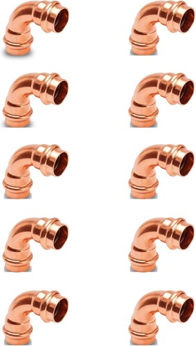 90-Degree PEX Elbow Copper Pipe Fitting 1/2" Push Fit Elbow PEX Pipe Lead-Free - Bild 35 von 35
