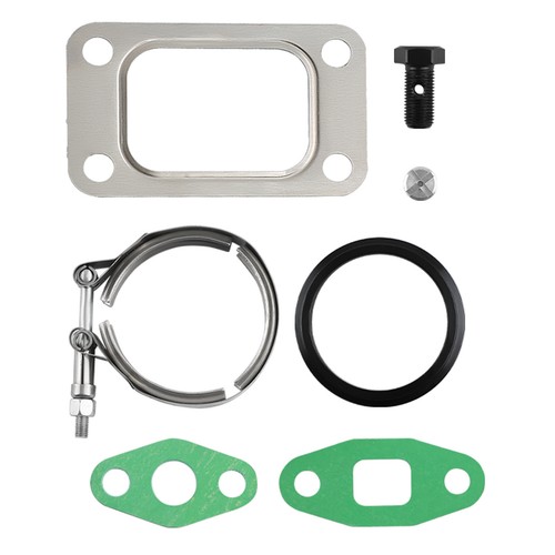 T3 TO4E T04E V-band 420hp Turbo Turbocharger 0.63 AR Oil inlet outlet Line Kit - Picture 11 of 11