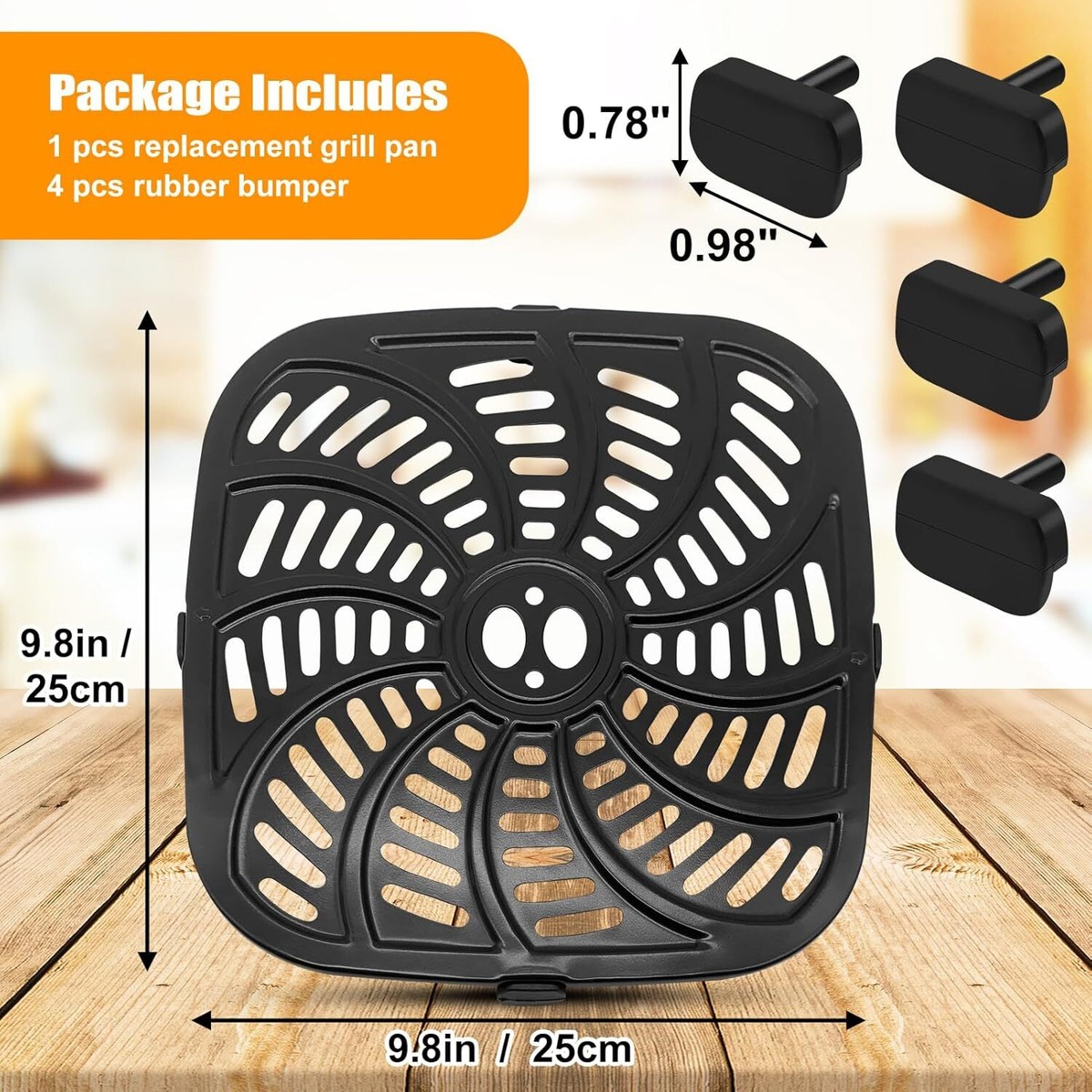Air Fryer Replacement Tray for Gourmia GAF838 GAF856 GAF826 Fryer