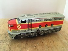 Vintage Tin Wind Up Metro Locomotive