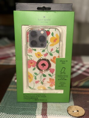 新品☆ケイトスペード iphone15 proケース ストロベリーガーデン
