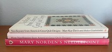 NEEDLEPOINT BOOK BUNDLE 2 - 3 BOOKS GOOD CONDITION