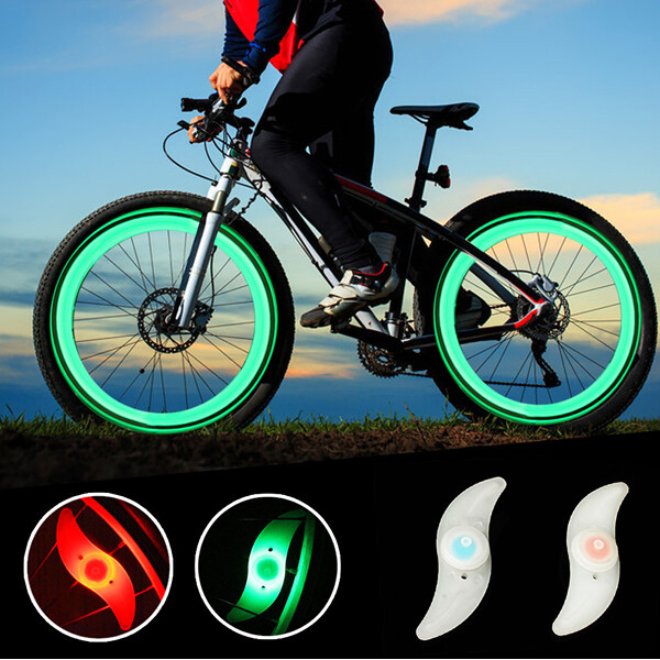 Luci LED Per Raggi Bicicletta USB Ricaricabile - 7 Colori 18 Modalit&agrave;, Impermeabile IPX5