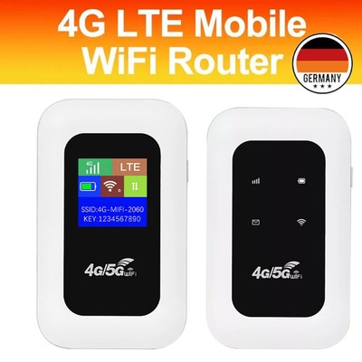 4G LTE Tragbare Mobiler Wireless WLAN Router Hotspot WiFi Modem SIM Karte NEU
